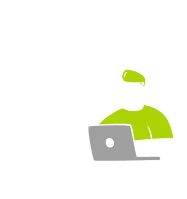 Designer giving a keynote presentation about learning